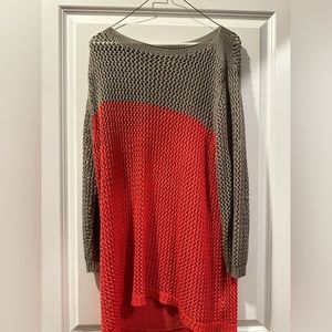 Apt 9 Tan and tangerine colored knit sweater